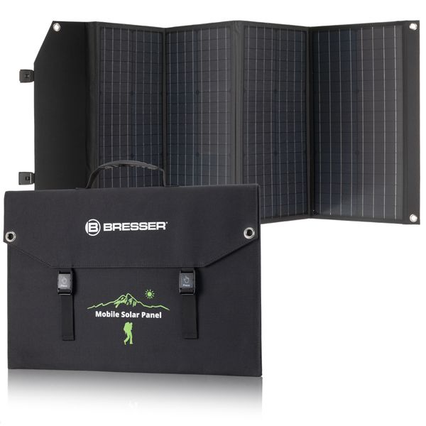 Портативное зарядное устройство солнечная панель Bresser Mobile Solar Charger 120 Watt USB DC (3810070) 10001 фото