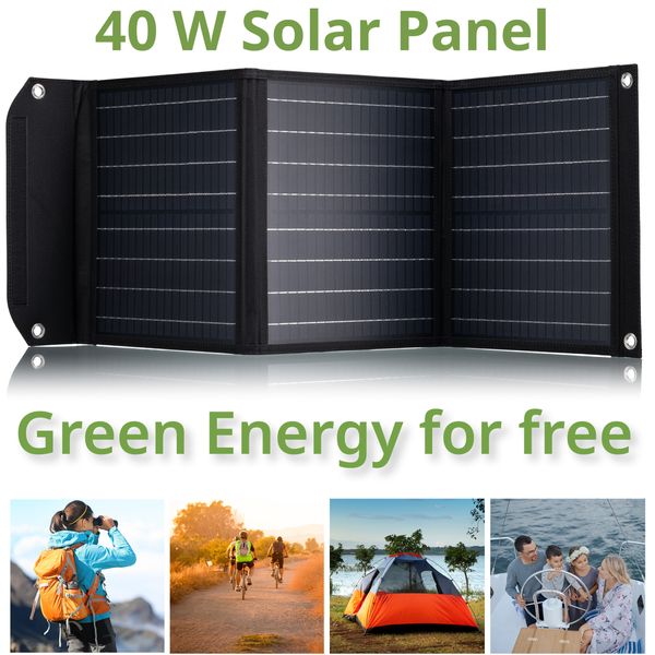 Портативное зарядное устройство для солнечной панели Bresser Mobile Solar Charger 40 Watt USB DC (3810040) 10004 фото